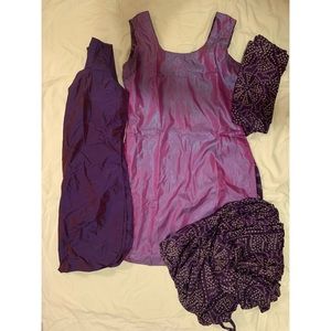 Purple indian suit dress